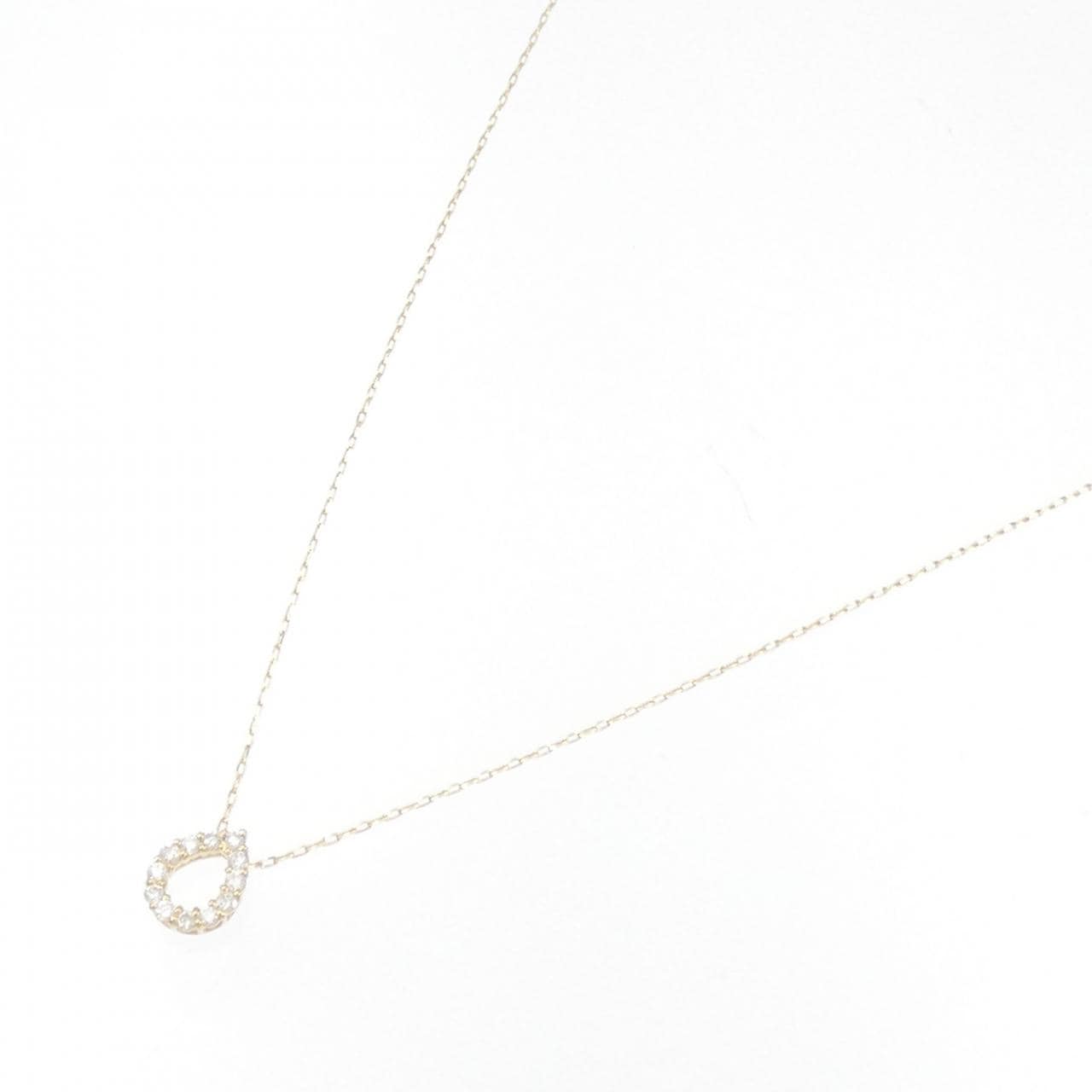 【リメイク】K18YG ダイヤモンド ネックレス 0.10CT
