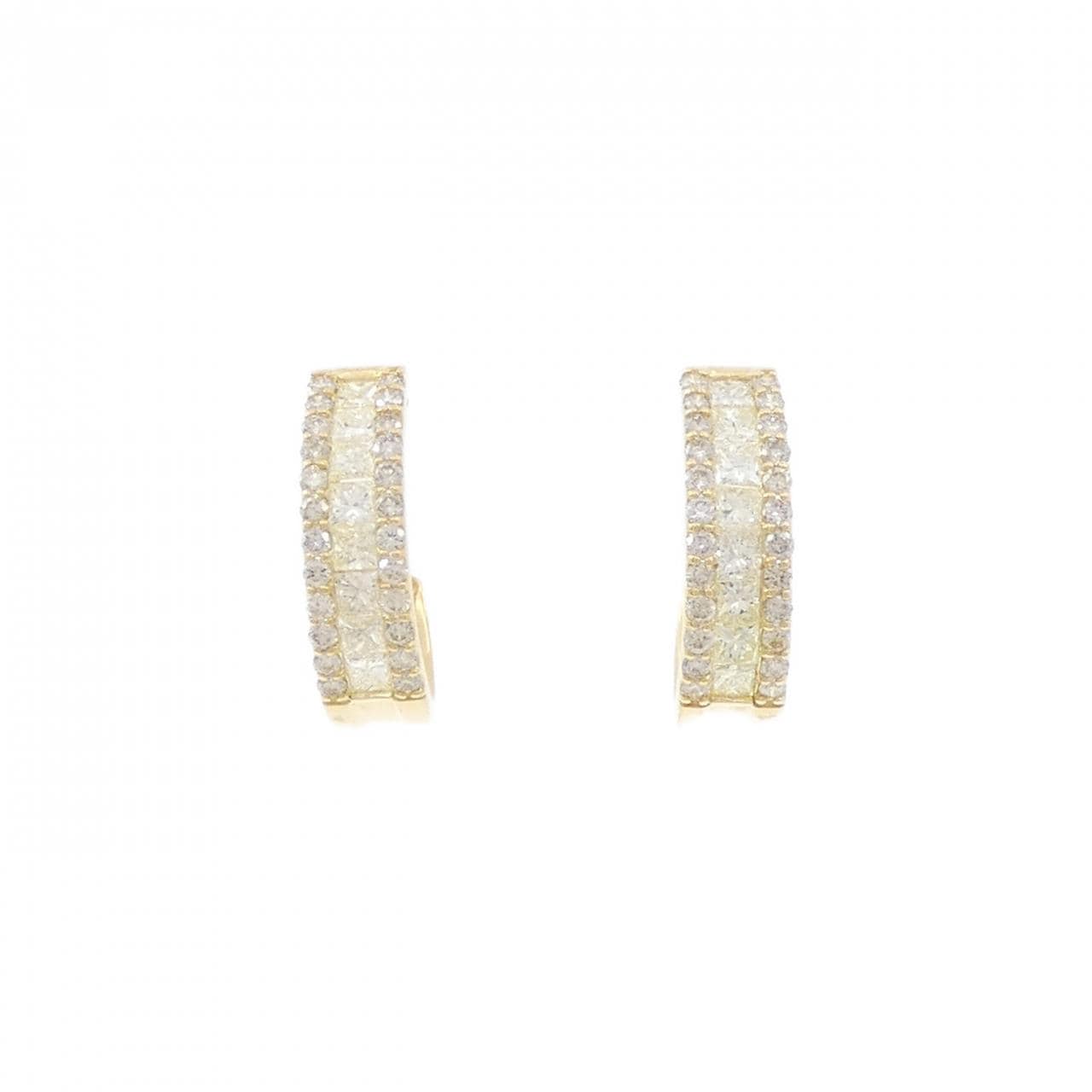 [新品] K18YG钻石耳环 0.90CT