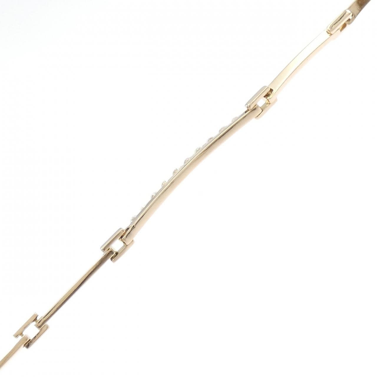 K18PG ダイヤモンド ブレスレット 0.30CT