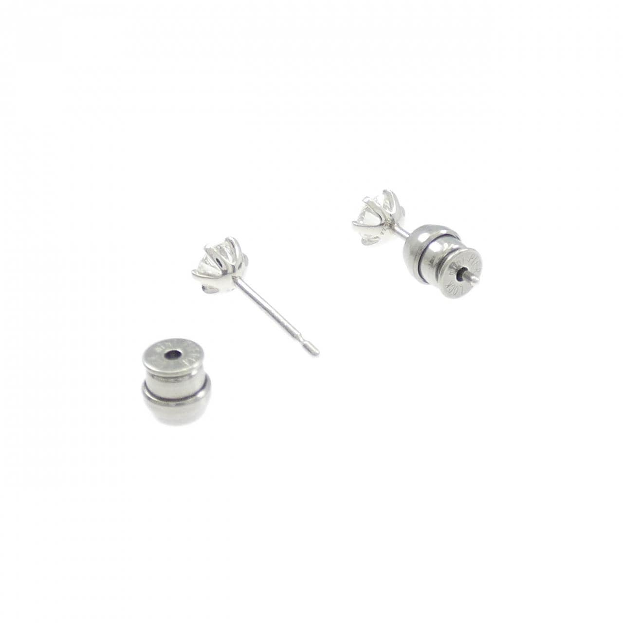 【リメイク】PT900/ST ダイヤモンド ピアス 0.244CT 0.259CT F-G VS2 VG-Good