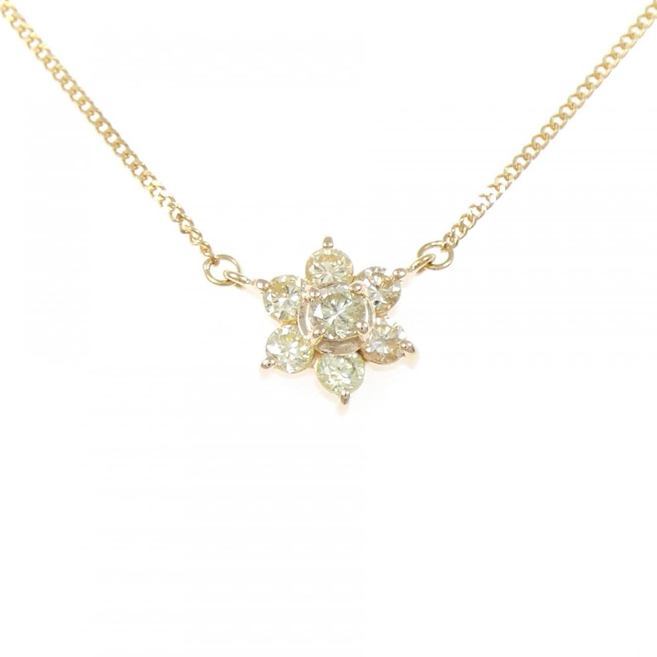 K18YG ダイヤモンド ネックレス 0.52CT