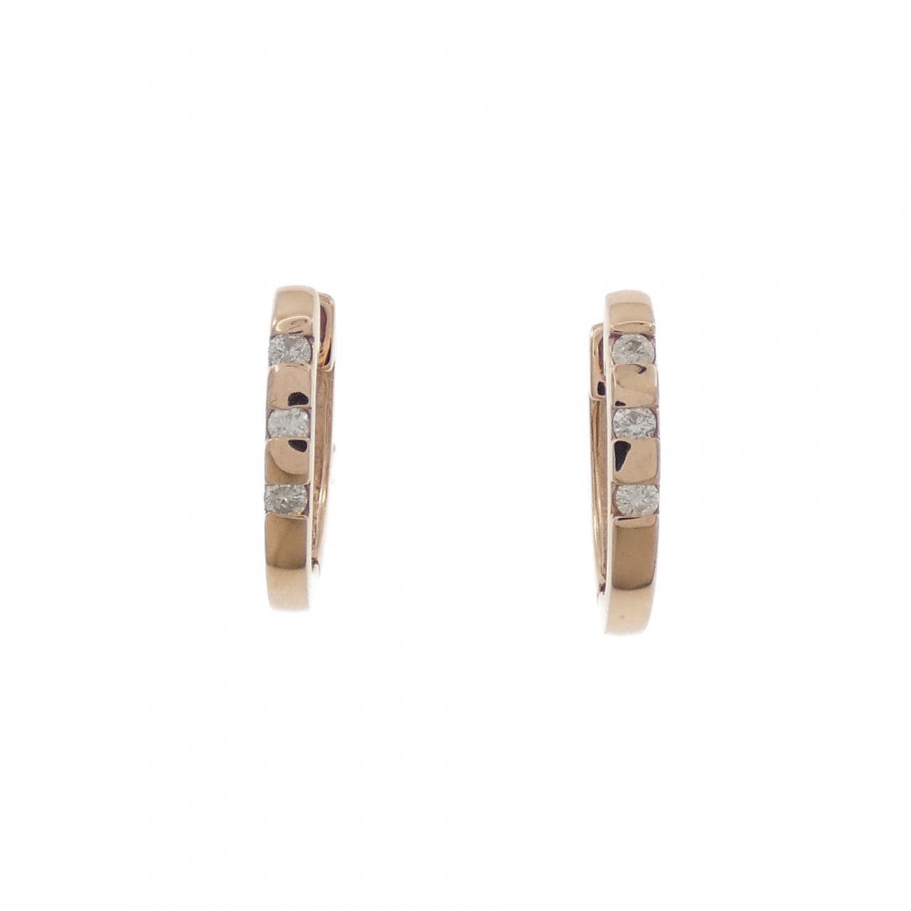 K10PG ダイヤモンド ピアス 0.14CT