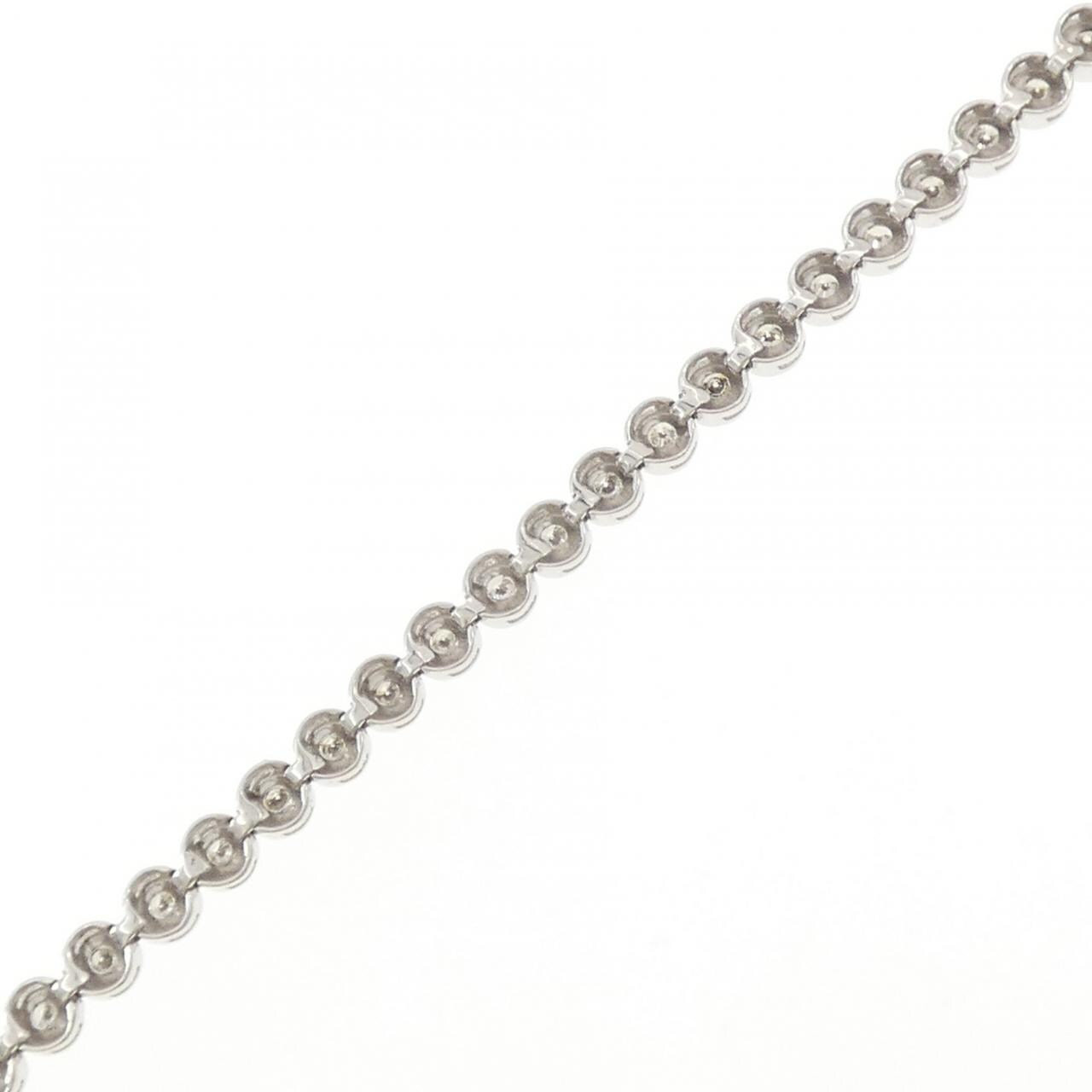 K18WG ダイヤモンド ブレスレット 1.00CT
