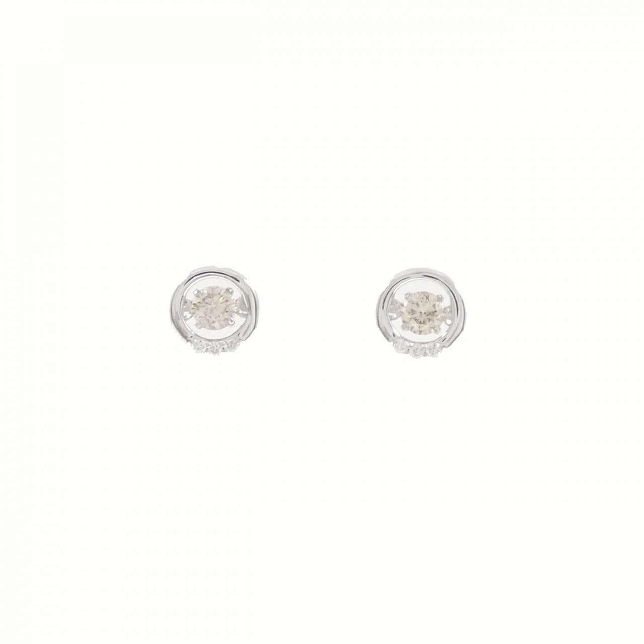 K18WG ダイヤモンド ピアス 0.20CT