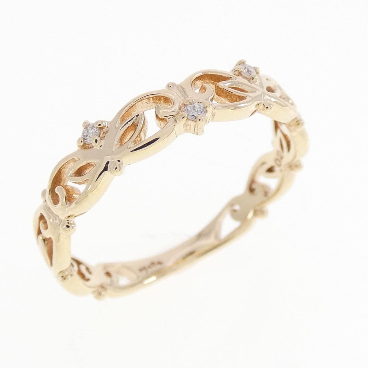 アガット ダイヤモンド リング 0.02CT