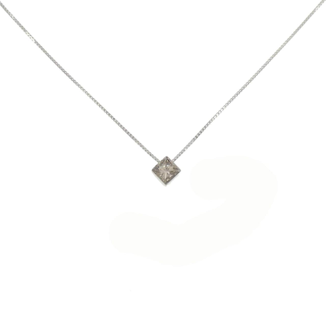 K18WG ダイヤモンド ネックレス 0.30CT