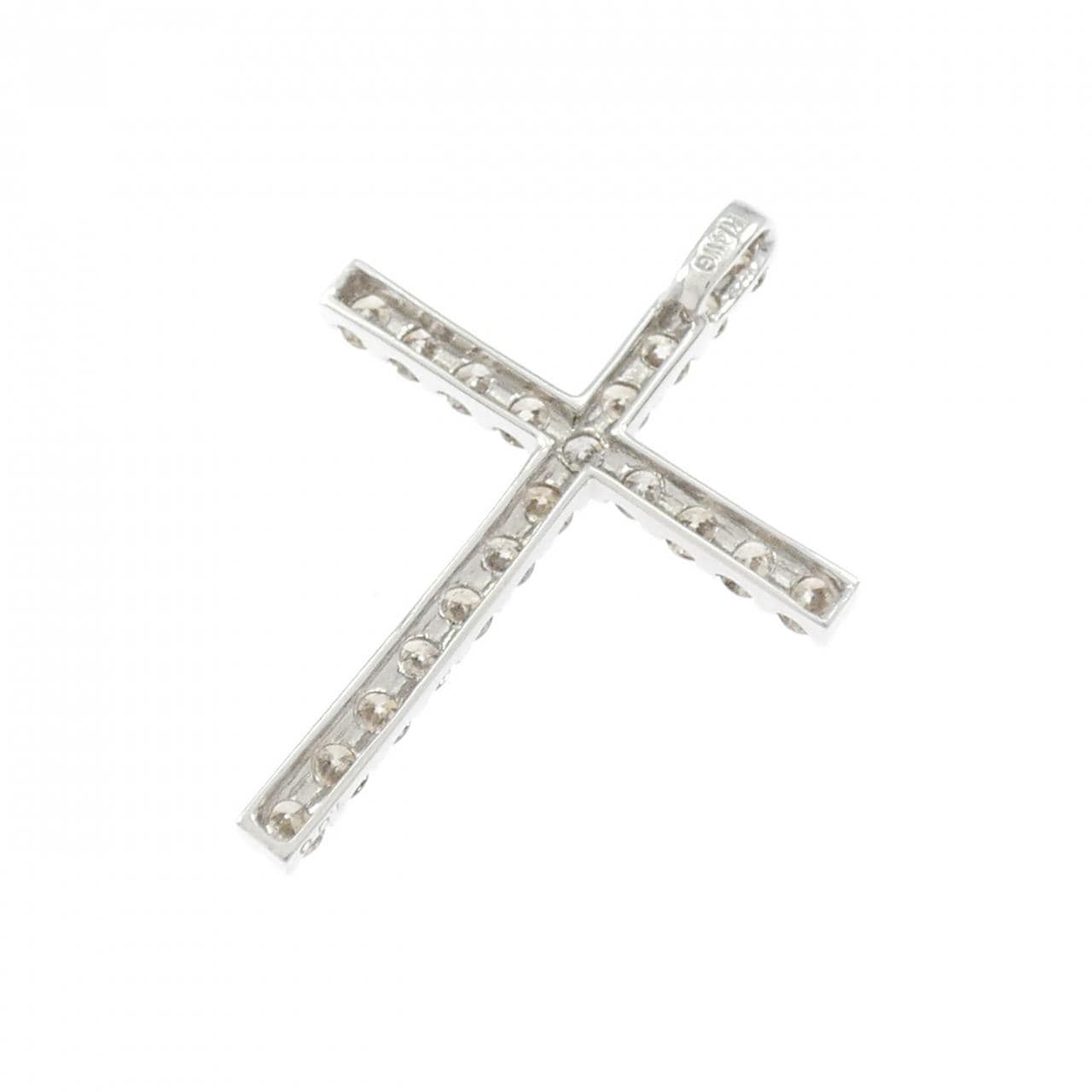 K14WG ダイヤモンド ペンダント 1.00CT