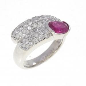 PT900 ルビー リング 0.83CT