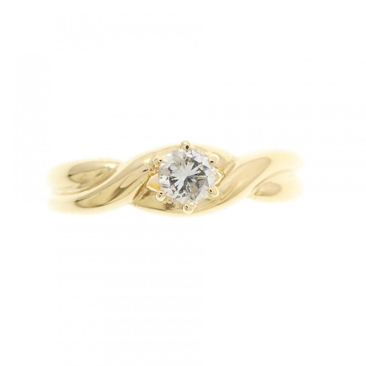 K18YG ダイヤモンド リング 0.20CT