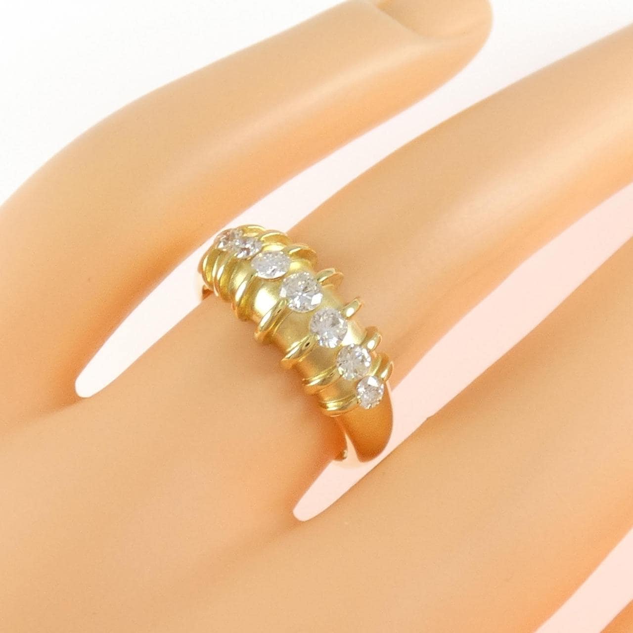 K18YG ダイヤモンド リング 0.52CT