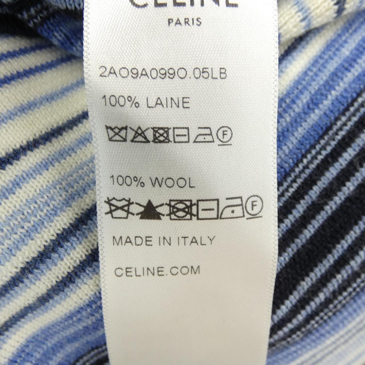 セリーヌ CELINE トリオンフ ストライプ ポロシャツ 2AO9A099O ポロシャツ