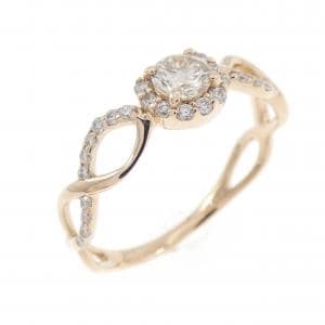 K18PG ダイヤモンド リング 0.20CT