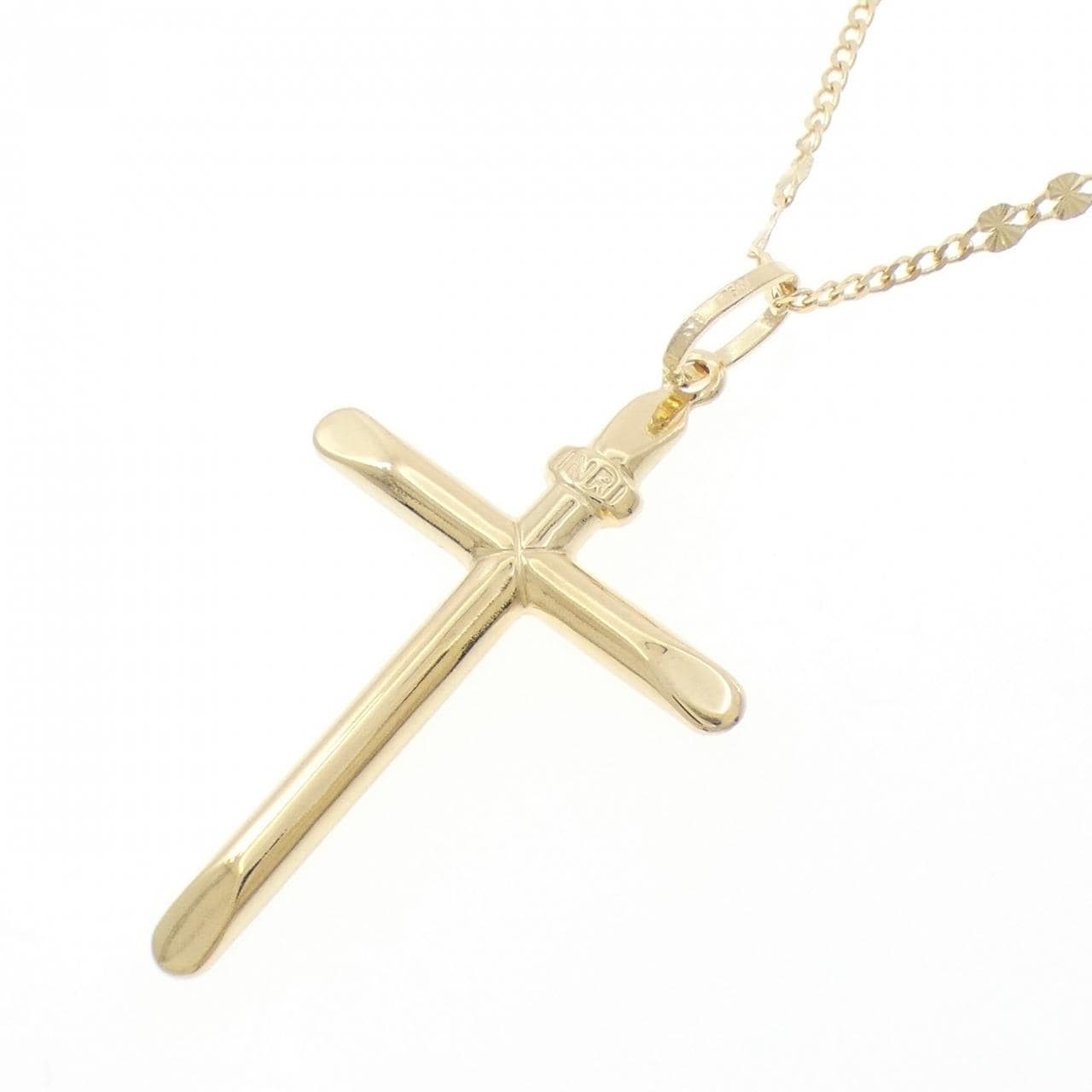 750YG クロス ネックレス