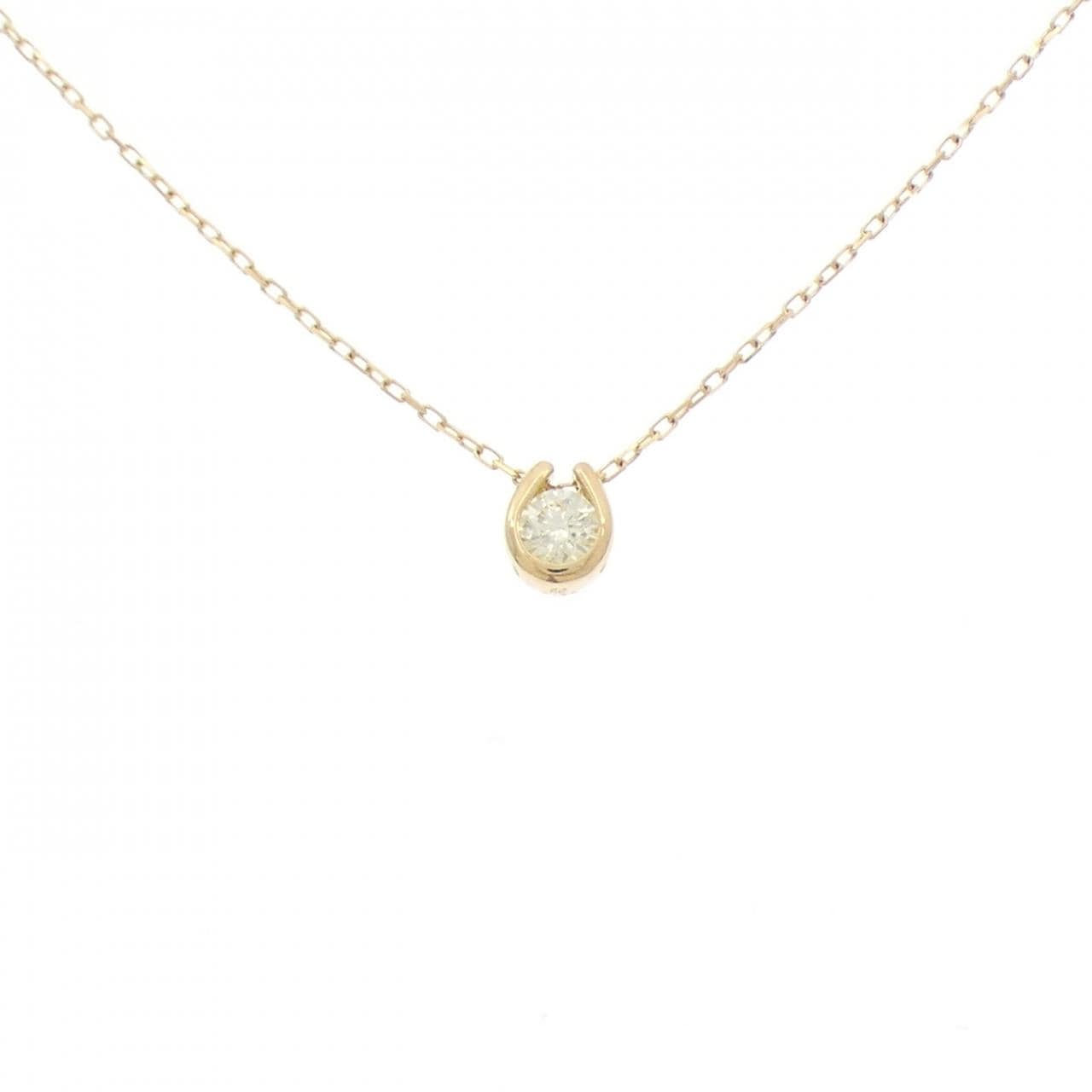 K18YG ダイヤモンド ネックレス 0.13CT