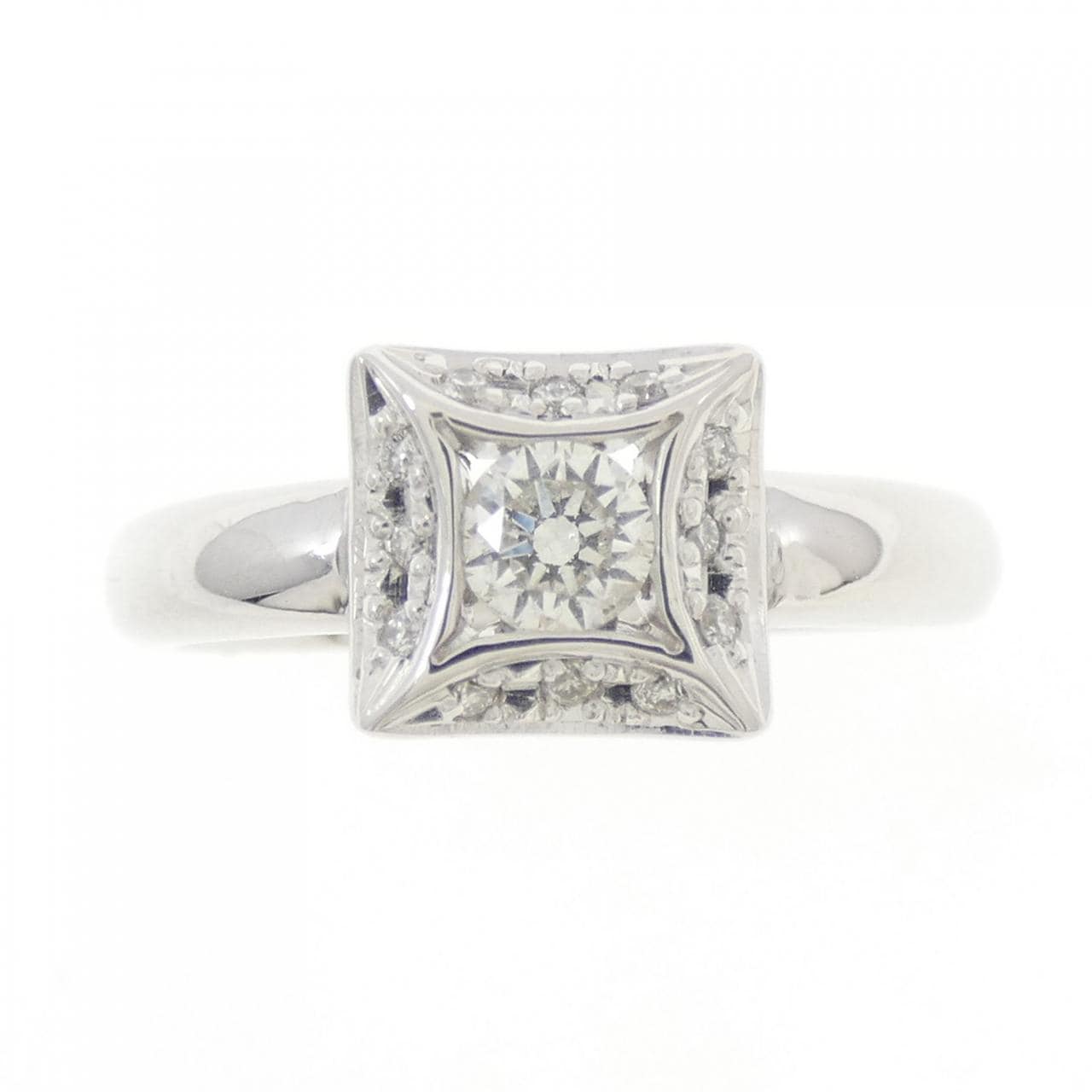 K18WG ダイヤモンド リング 0.20CT