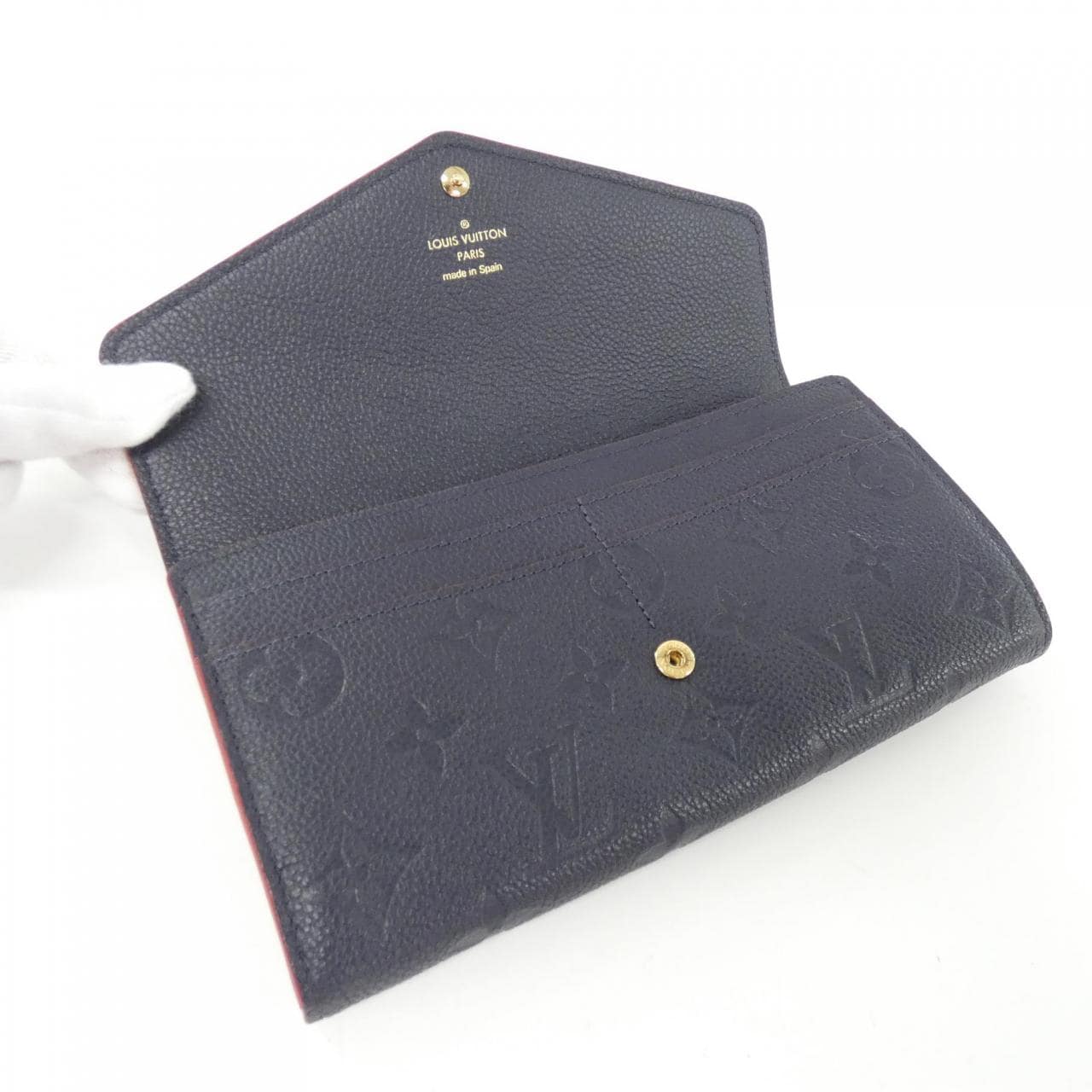 LOUIS VUITTON Monogram Empreinte Portefeuille Sarah M62125 皮夾
