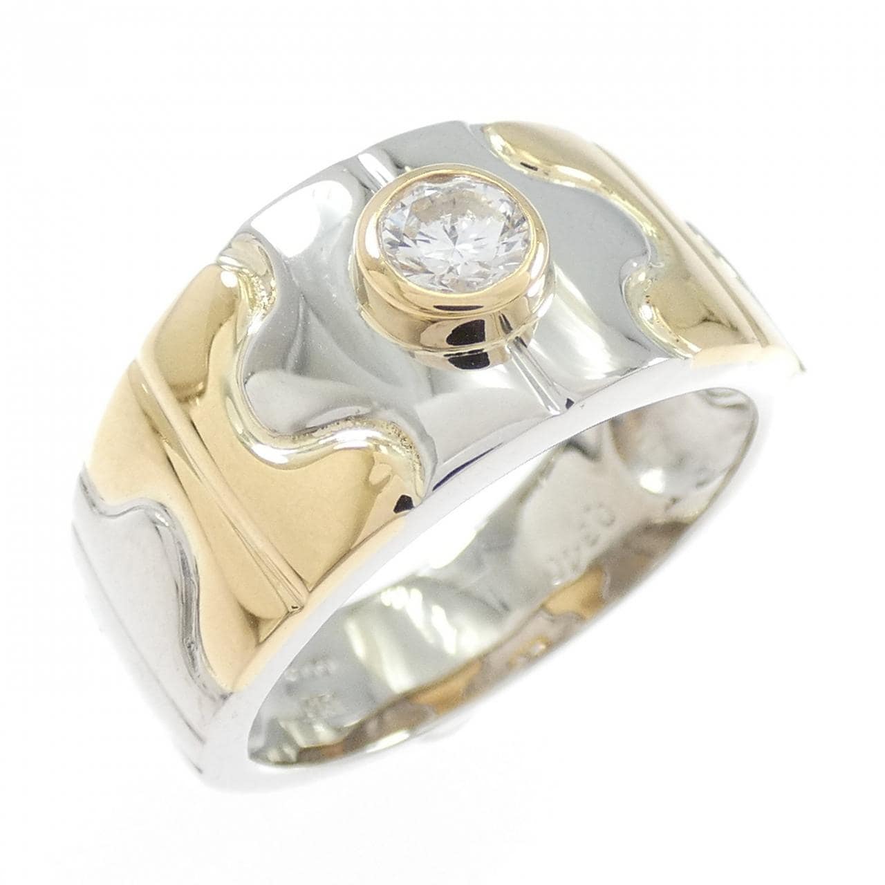 PT900/K18YG ダイヤモンド リング 0.340CT