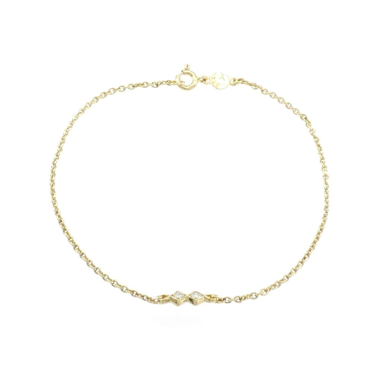 750YG ダイヤモンド ブレスレット 0.04CT