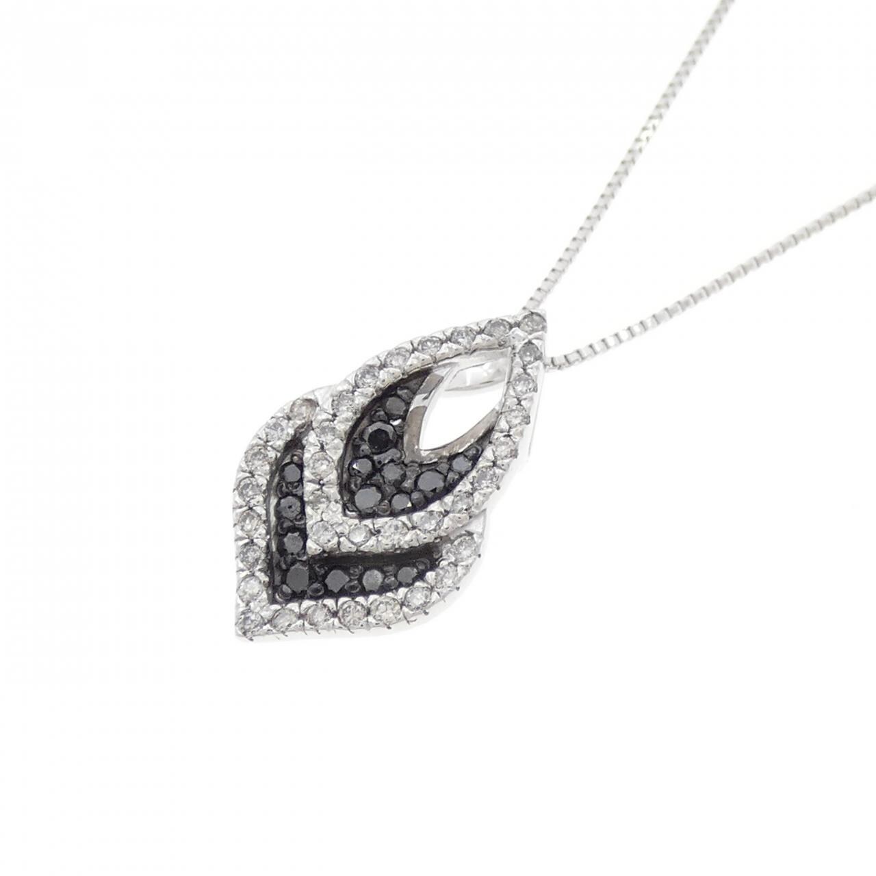 K18WG/K18BG ダイヤモンド ネックレス 0.30CT