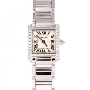 カルティエ タンクフランセーズSM WG/D WE1002S3 WG クォーツ