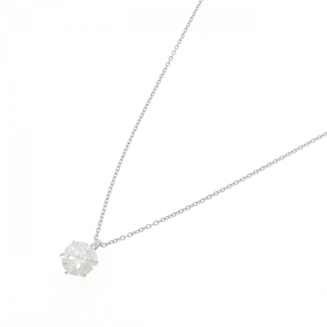 【リメイク】PT900/PT850 ダイヤモンド ネックレス 1.077CT D I1 Good