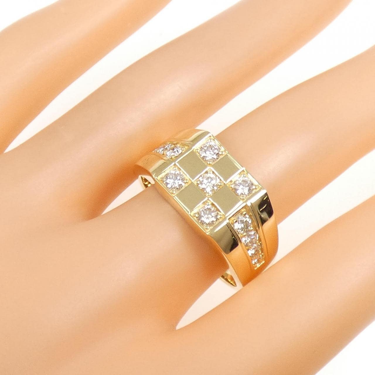 K18YG ダイヤモンド リング 0.86CT