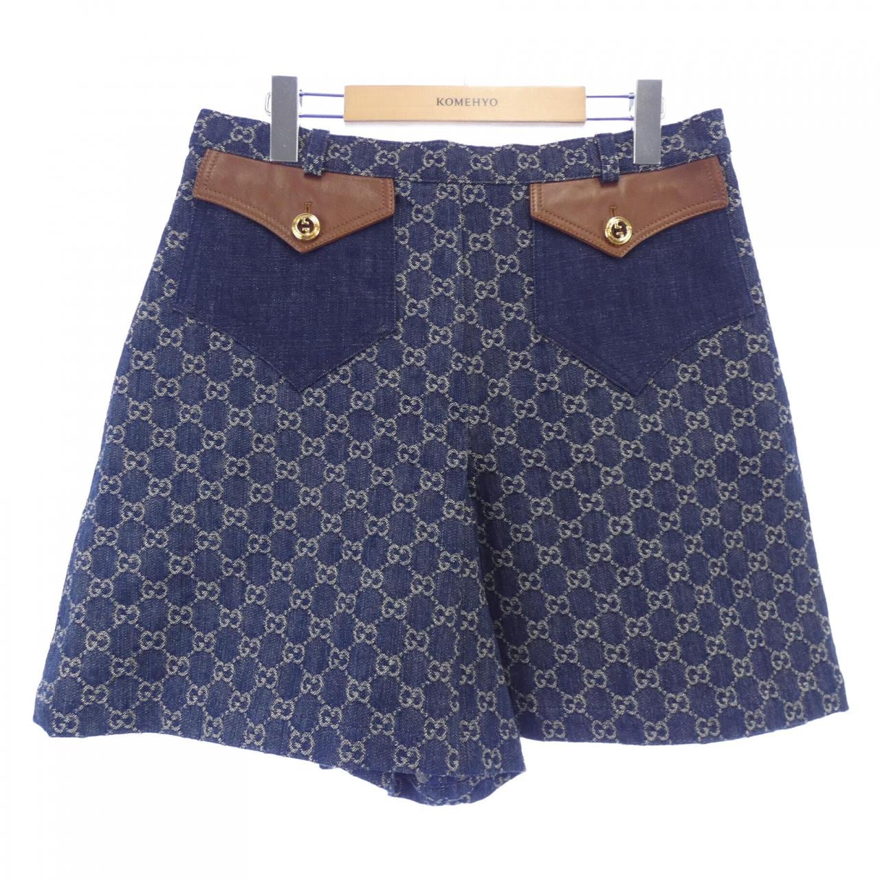 グッチ GUCCI ウォッシュド オーガニックデニム 652661 XDBLL ショートパンツ