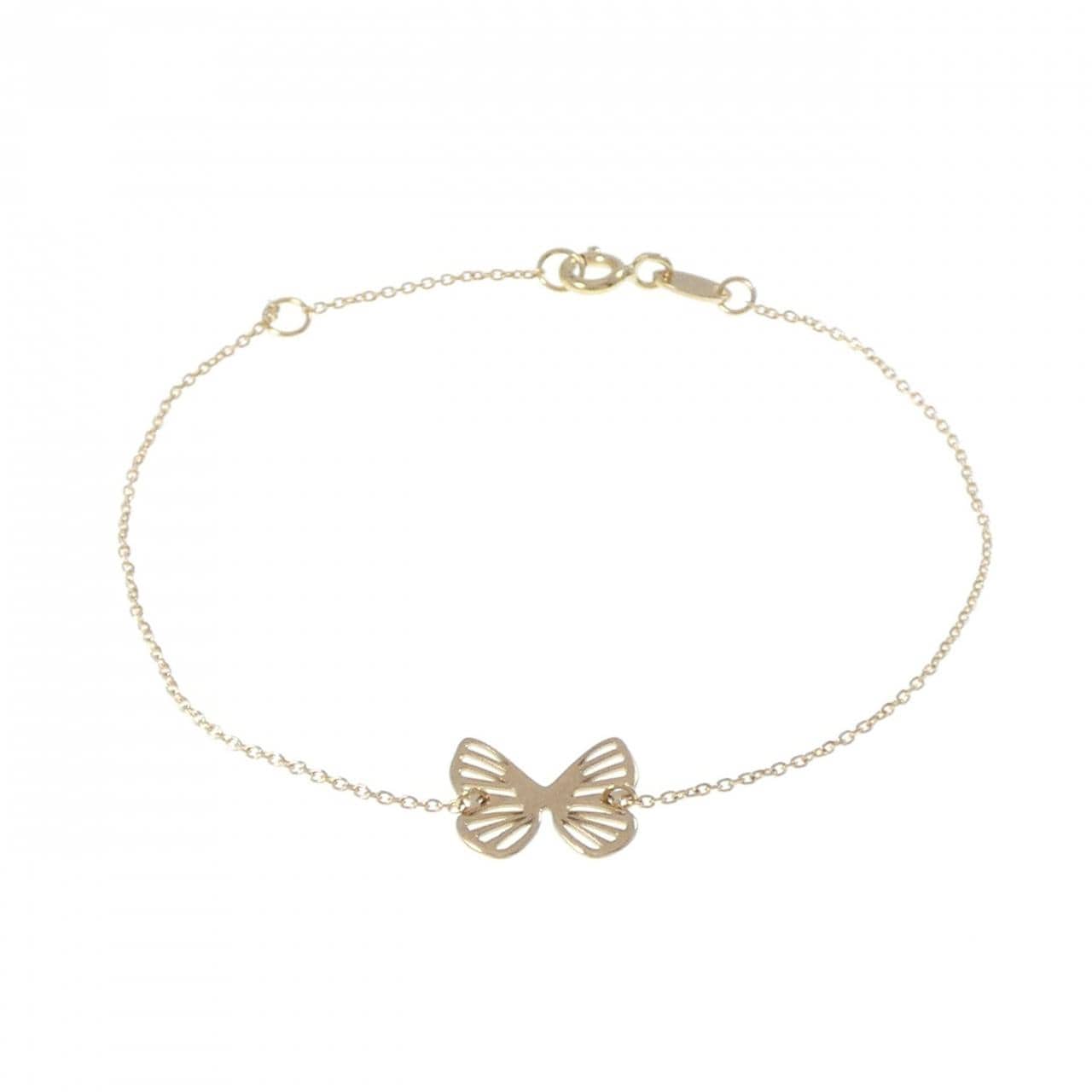 750YG バタフライ ブレスレット