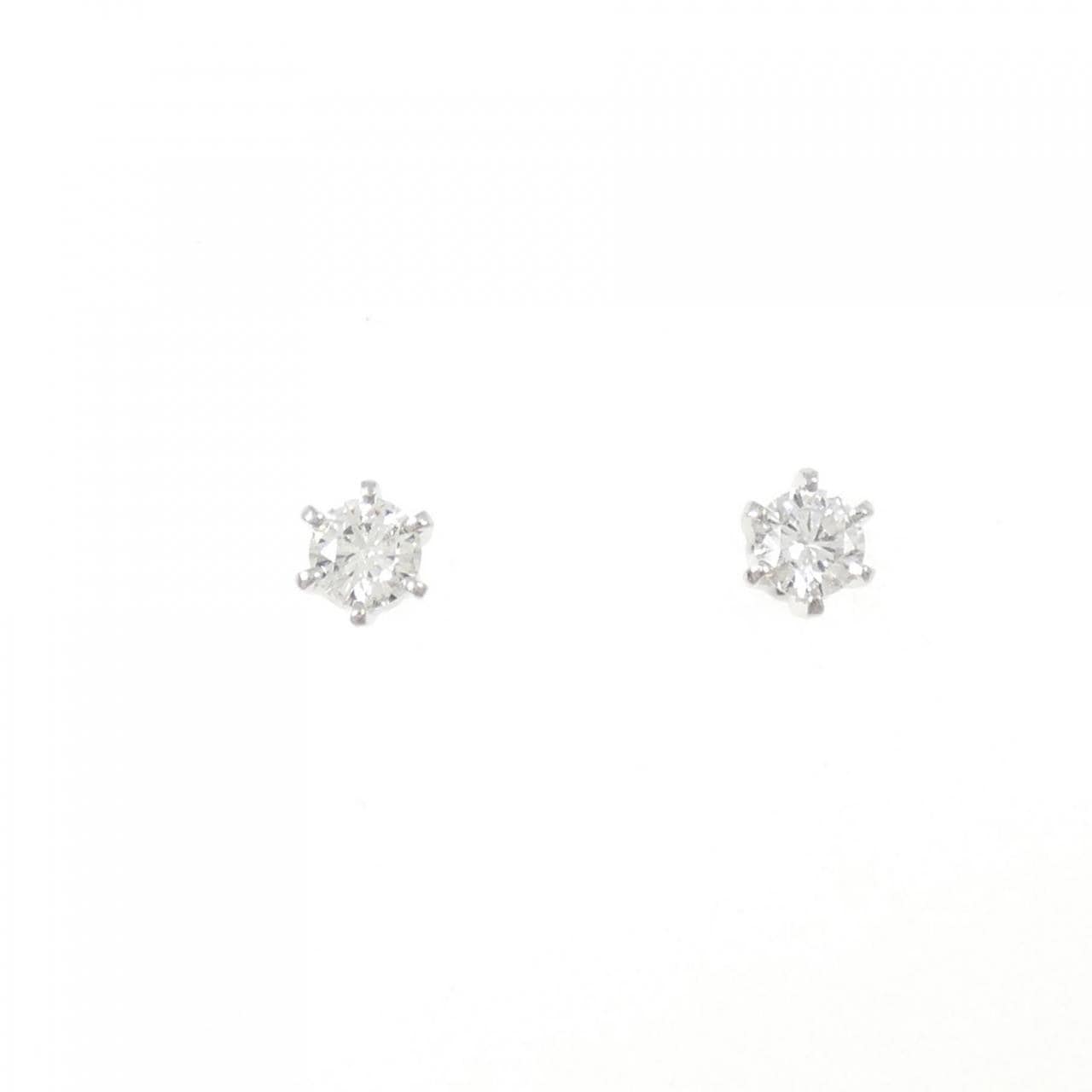 PT850/PT900 ソリティア ダイヤモンド ピアス 0.353CT