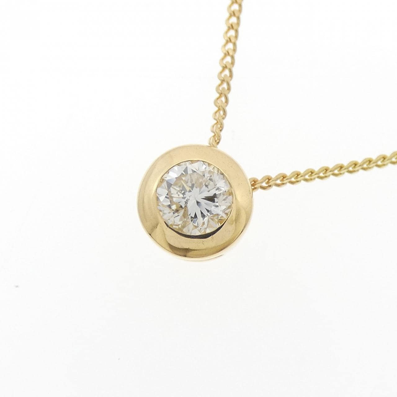 K18YG ダイヤモンド ネックレス 0.34CT