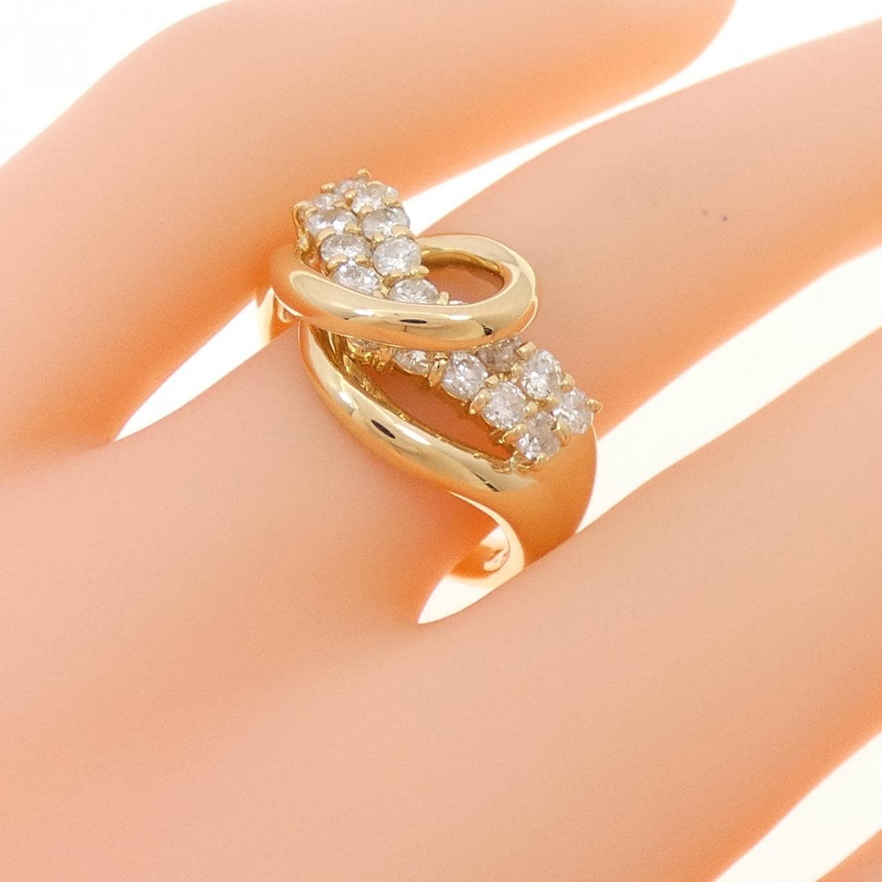 K18YG ダイヤモンド リング 1.00CT