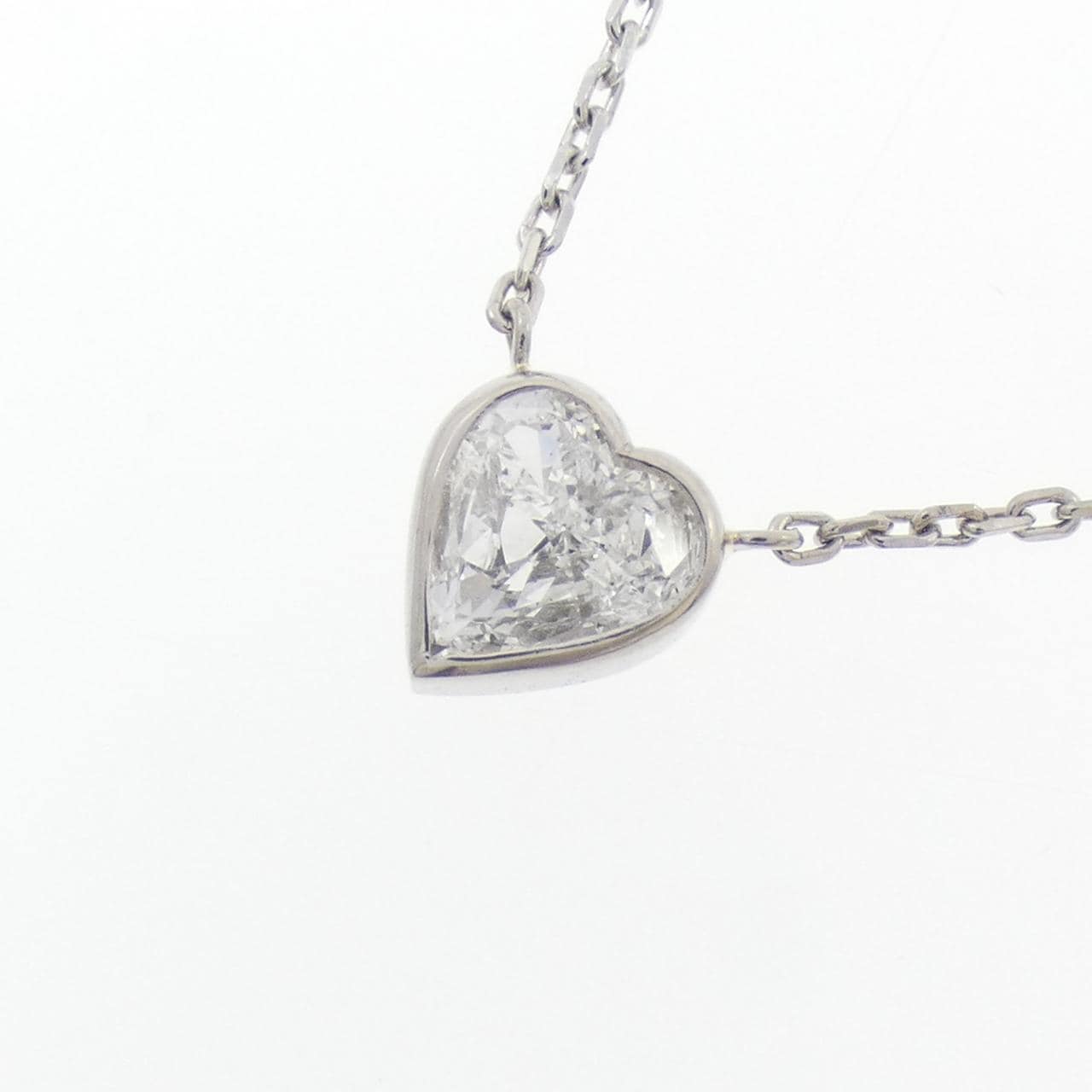 PT850 ハート ダイヤモンド ネックレス 0.397CT
