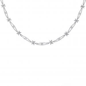 PT850 フラワー ネックレス