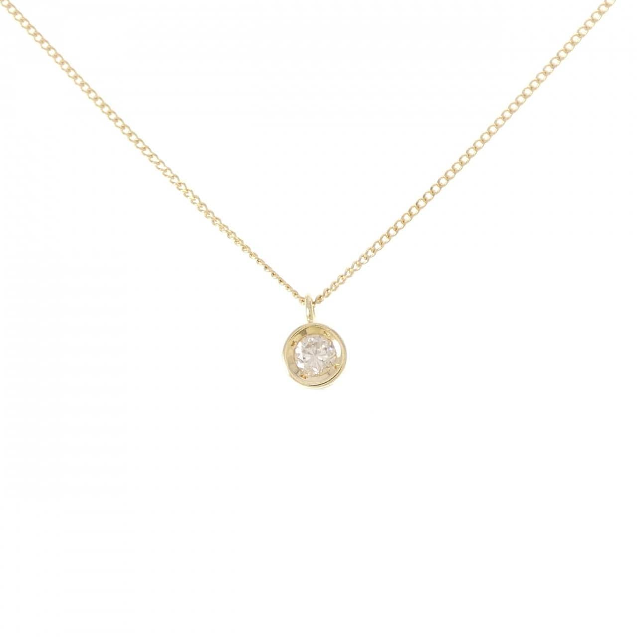 K18YG ダイヤモンド ネックレス 0.18CT