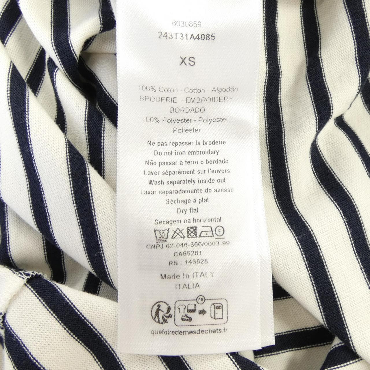 クリスチャンディオール CHRISTIAN DIOR DIORIVIERA 243T31A4085 Tシャツ