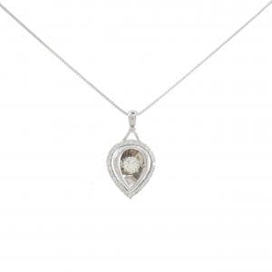 K18WG ダイヤモンド ネックレス 0.20CT