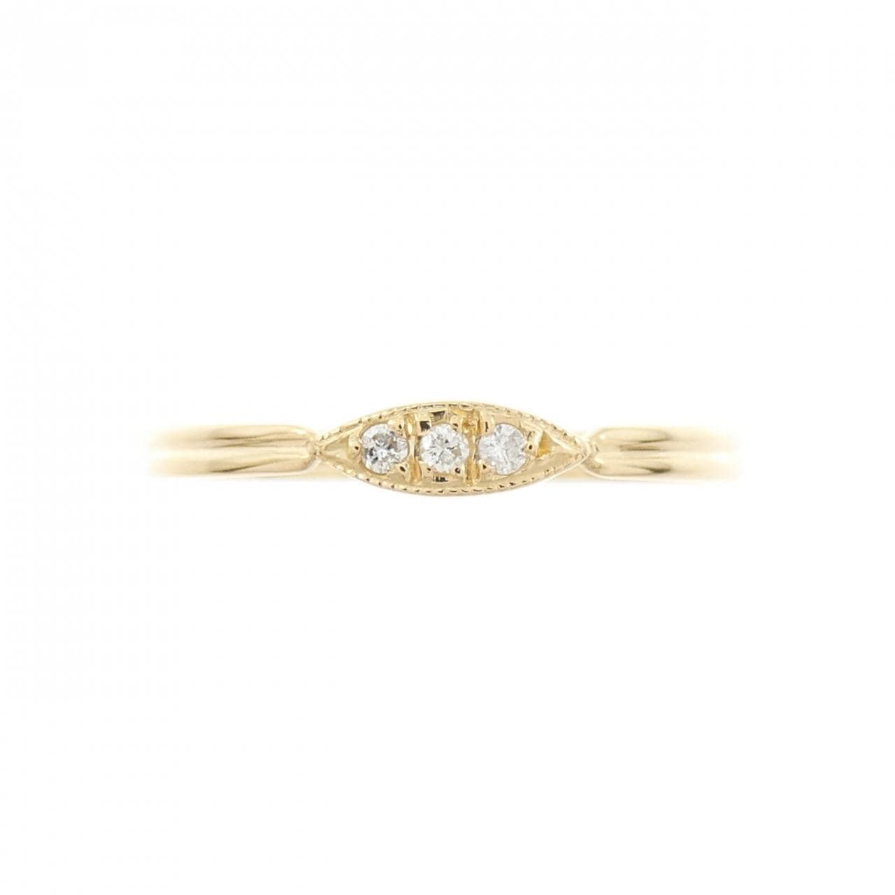K18YG ダイヤモンド リング 0.03CT