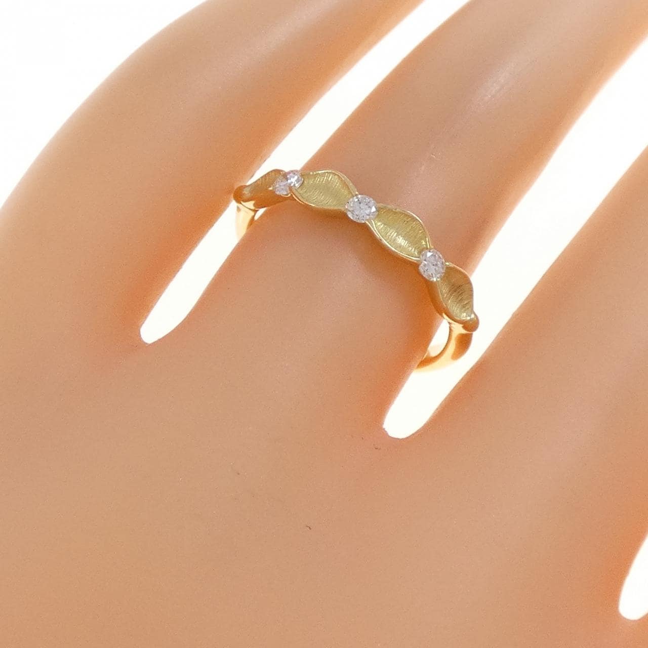 K18YG ダイヤモンド リング 0.13CT
