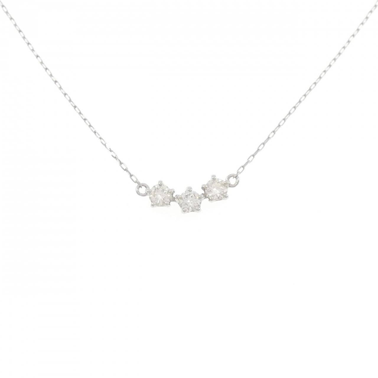 PT950/PT850 ダイヤモンド ネックレス 0.18CT