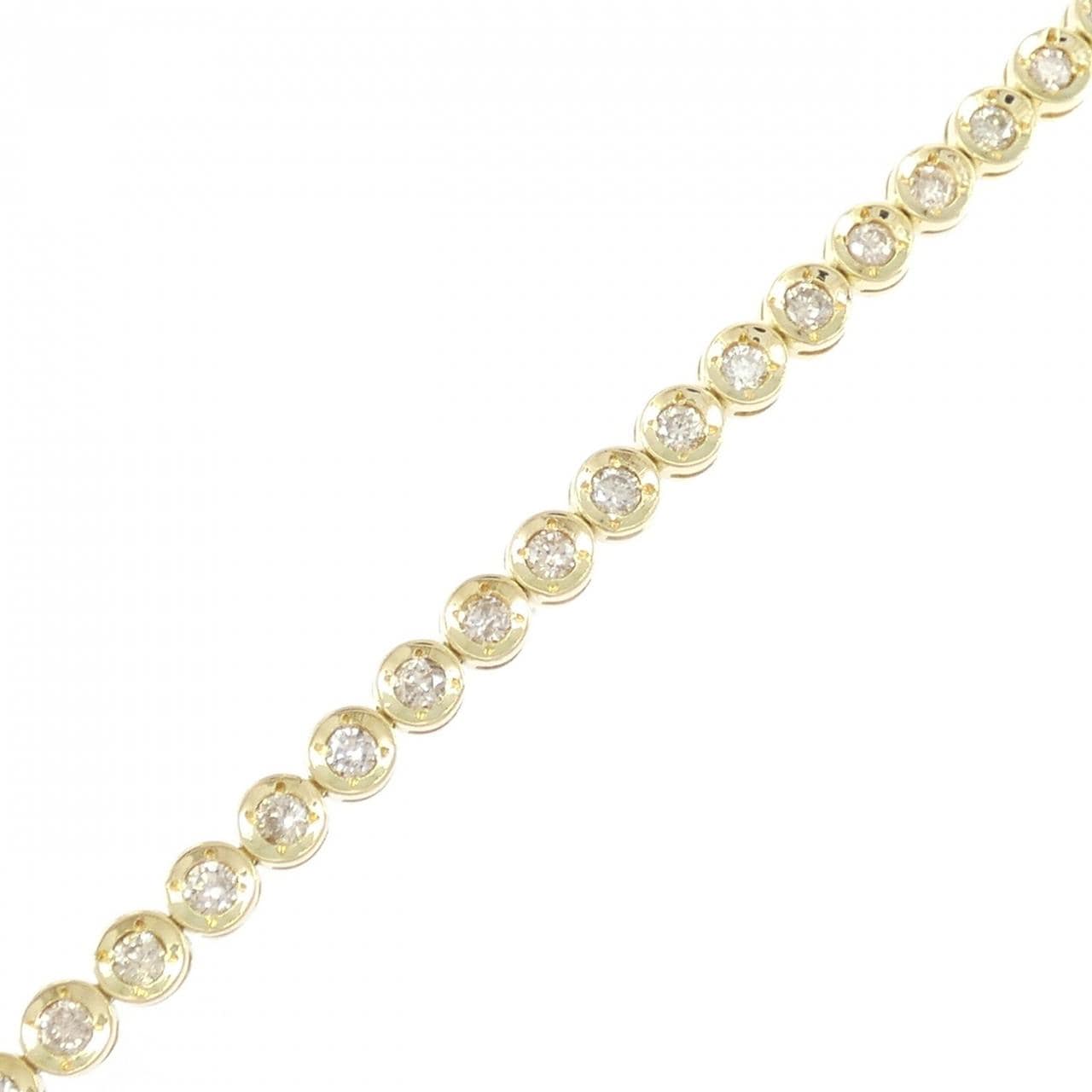K18YG ダイヤモンド ブレスレット 2.05CT