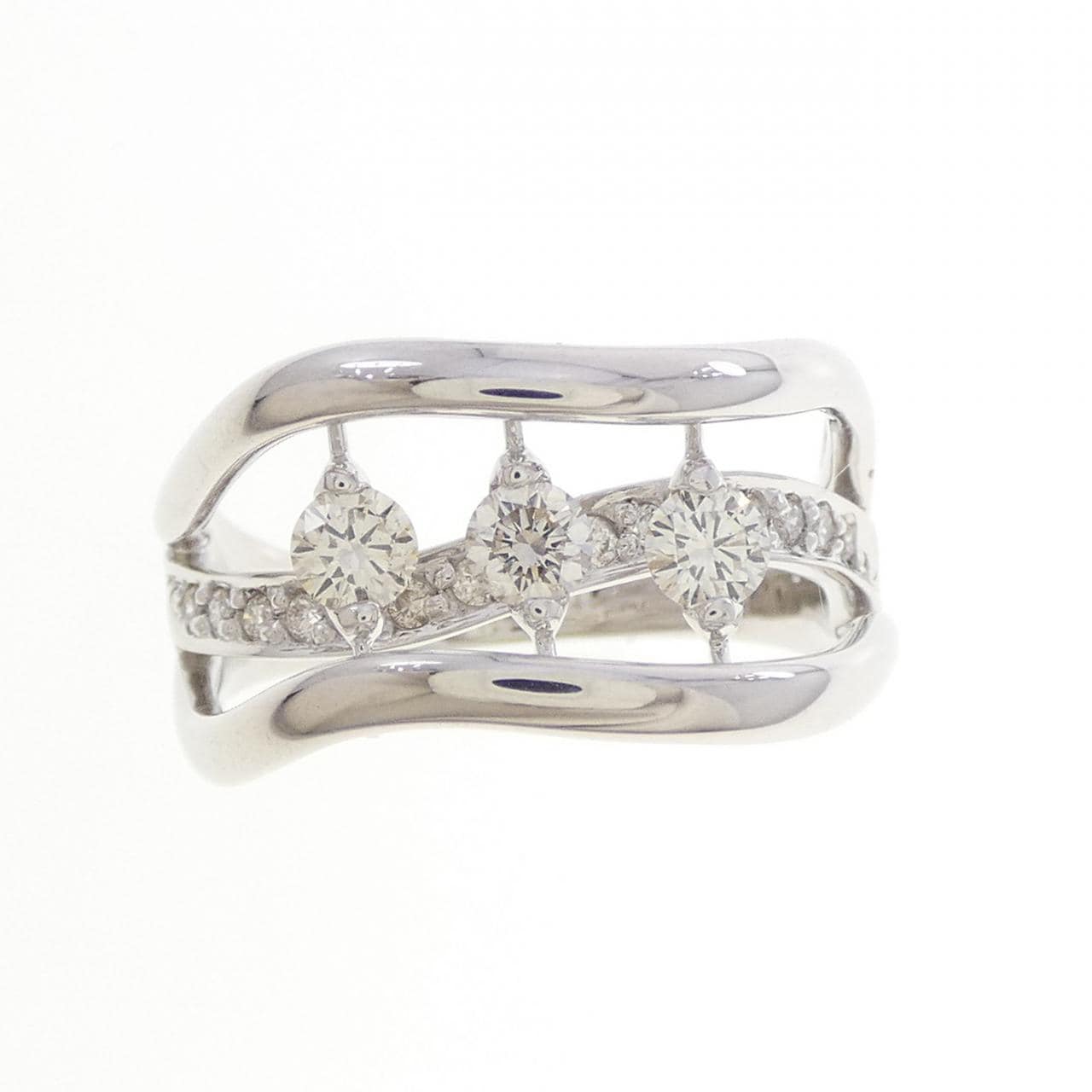 K18WG ダイヤモンド リング 0.52CT