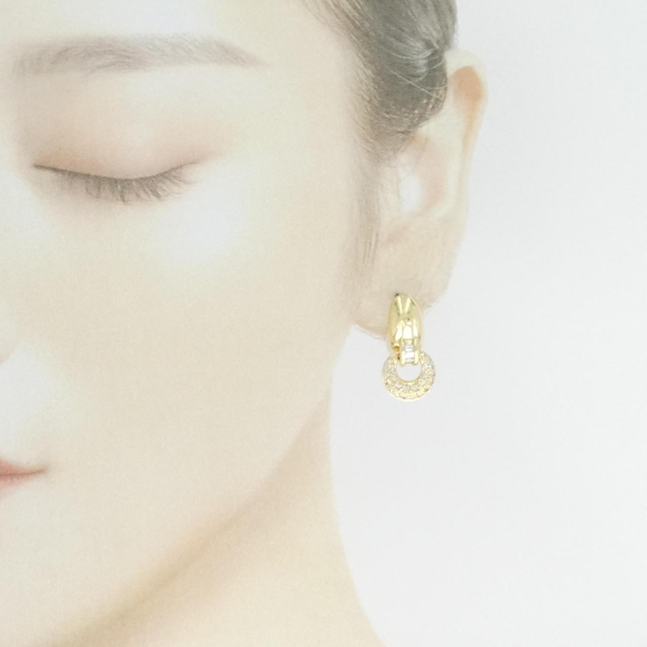 K18YG Diamond Earrings 0.91CT
