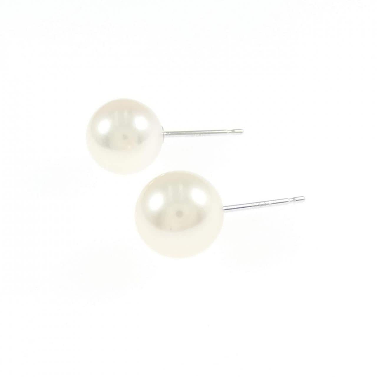 K14WG アコヤパール ピアス 7.6mm