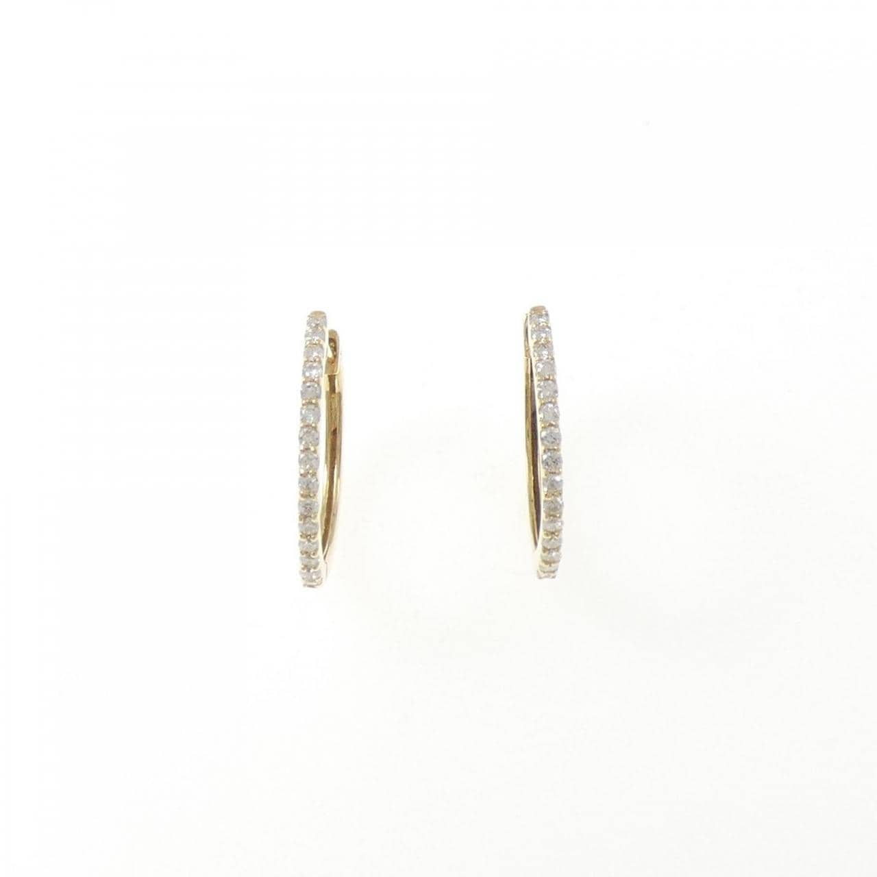 [再加工款] K18YG钻石耳环0.30CT