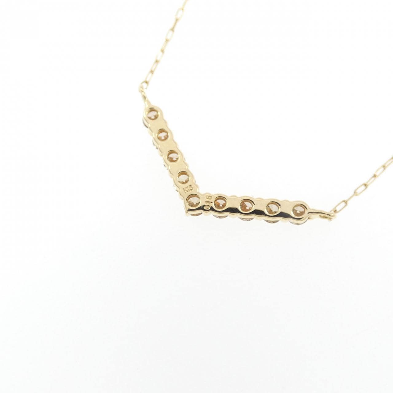 K18YG ダイヤモンド ネックレス 0.15CT