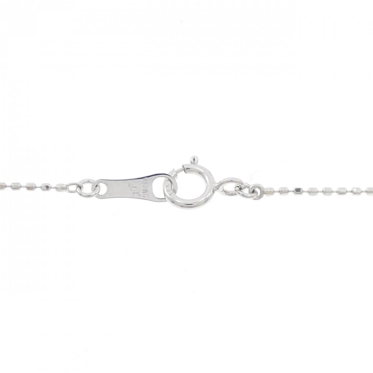 K10WG ダイヤモンド ネックレス 0.08CT