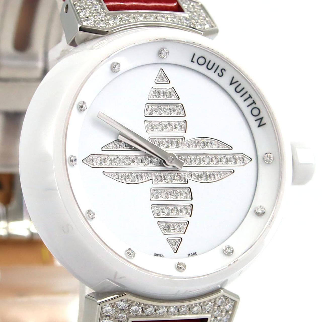 ルイヴィトン タンブールフォーエバー･10P･ラグD Q13M4 セラミック クォーツ