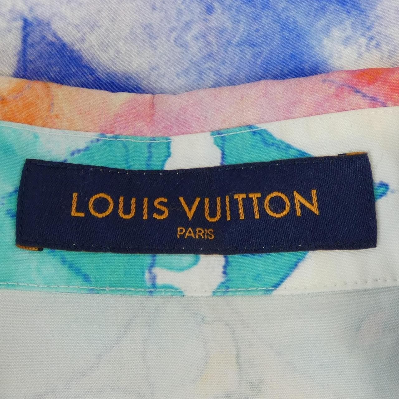 ルイヴィトン LOUIS VUITTON マルチカラー ウォーターカラー HLS02WBT3 S／Sシャツ
