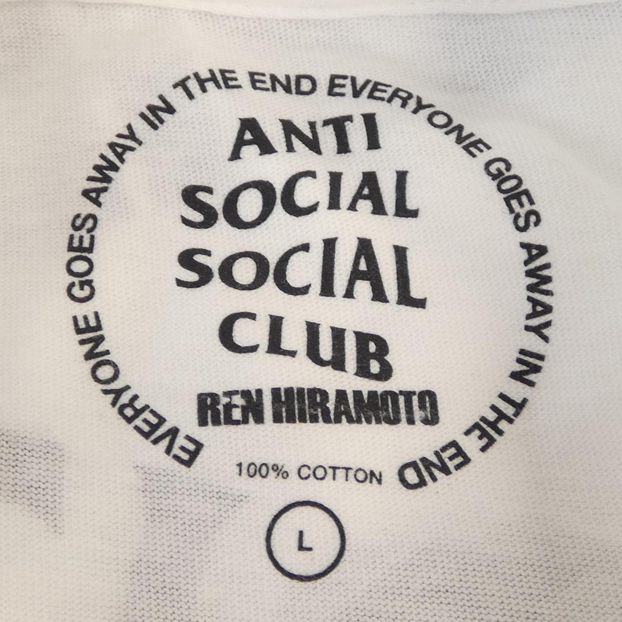 アンチソーシャルソーシャルクラブ ANTI SOCIAL SOCIAL CLUB REN HIRAMOTO Tシャツ