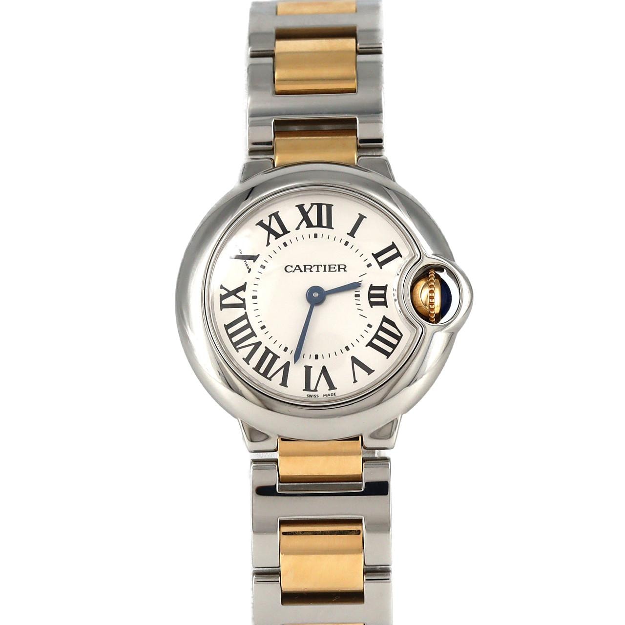 Cartier Ballon Blue SM Combi W69007Z3/W2BB0010 SSxYG石英